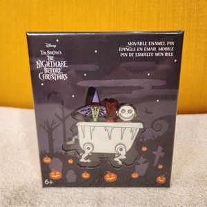 Loungefly Disney NBC Lock Shock and Barrel Tub Moveable LE 3" Enamel Pin NEW